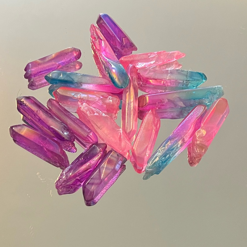 Beautiful Aura quartz points